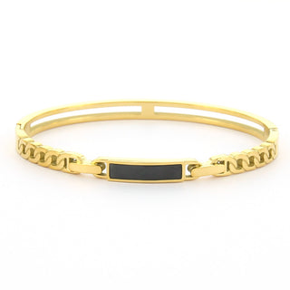 Kalli Armband (Schmuck) Link Black Stone Gold (18cm)