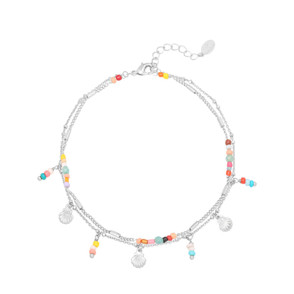 Yehwang Anklet Shells Stones Multi One Size