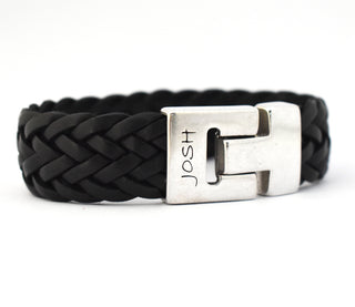 Kaufen schwarz JOSH Schwarzes Armband – 24340-BRA-S/BLACK (LÄNGE: 20,50–22,50 cm)