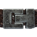 JOSH Vintage Bruin Armband - 24340-BRA-S/VB/BROWN (LENGTE: 20.50-22.50 CM)