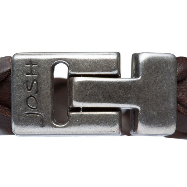 JOSH Brown Bracelet - 24728-BRA-S/BROWN (LENGTH: 20.50-22.50 CM)