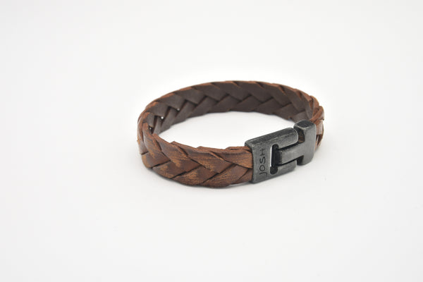 JOSH Brown Armband – 24903-BRA-S/BROWN VB (LÄNGE: 20,50–22,50 cm)