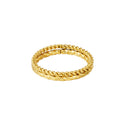 Yehwang Ring doppelt gedrehtes Gold (Größe 16-18)