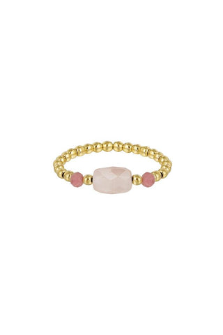Koop pink Bijoutheek Ring (Jewelry) Square bead