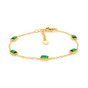 Kalli Kalli Bracelet (Jewelry) 5 Stones Green