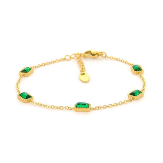 Koop gold Kalli Kalli Bracelet (Jewelry) 5 Stones Green
