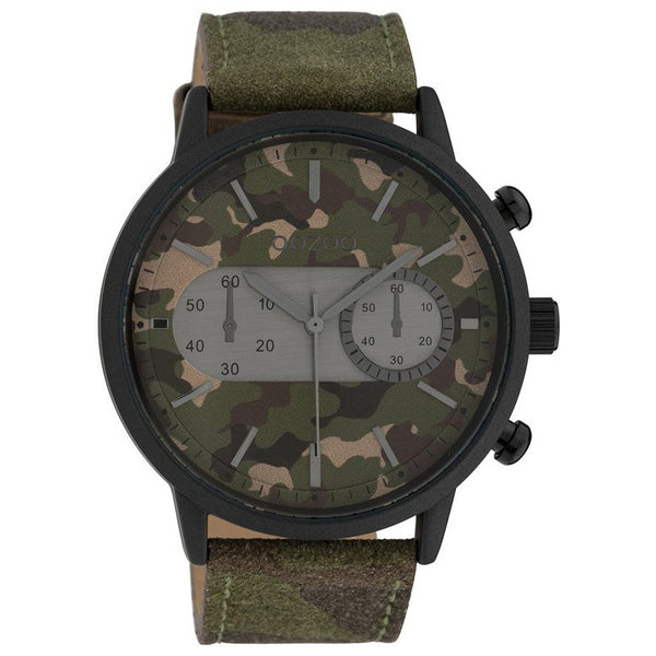 Oozoo Heren Horloge-C10068 Army groen (51mm)
