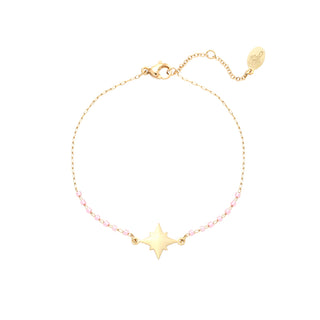 Yehwang Bracelet star gate pink gold