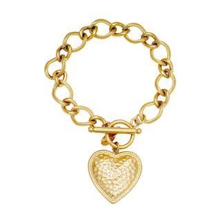 Koop gold Yehwang bracelet big heart