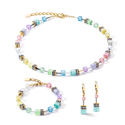Coeur de Lion Geocube-Halskette, ikonisches, sanftes Mehrfarben