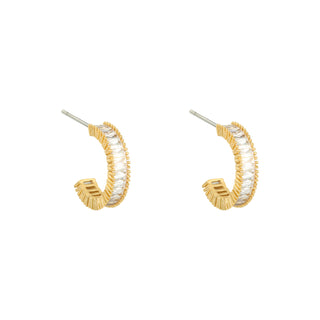 Yehwang Earring ring crystal gold