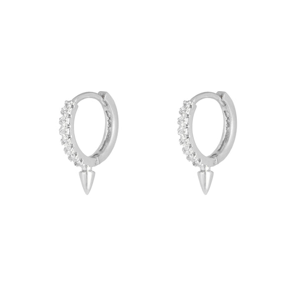 Yehwang earrings small cone rhinestone