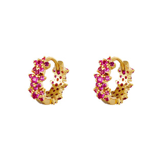 Koop fuchsia Bijoutheek Earrings Monarch Crystal