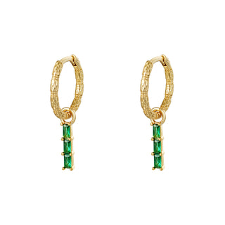 Koop green Yehwang Earrings Earring Bamboo Zirconia