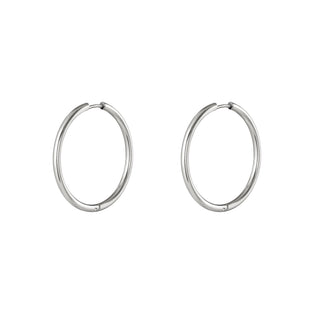 Yehwang Earring thick 3.5cm silver