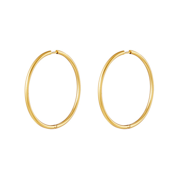 Yehwang Earring thick 4.5cm gold