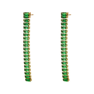 Koop green Yehwang Earring studs square stones