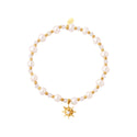 Yehwang Armband (Schmuck) Weiße Perlen Perlen Sonne Gold Weiß