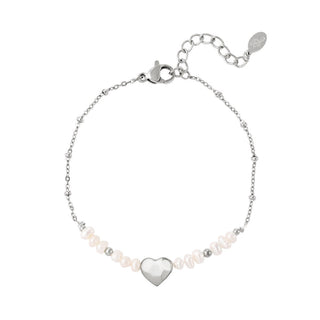 Yehwang Bracelet Pearls Heart