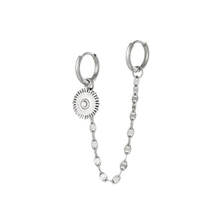 Yehwang Circle Pearl Earrings
