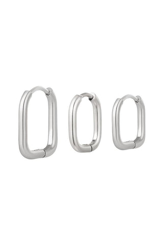 Bijoutheek Earrings three straight hoops