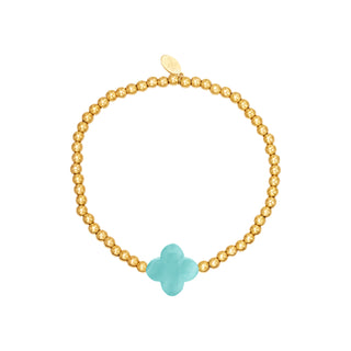 Koop blue Bijoutheek Bracelet (jewelry) Elastic Clover