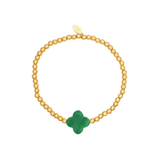 Koop green Bijoutheek Bracelet (jewelry) Elastic Clover