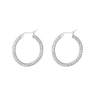Koop silver Bijoutheek Earrings White Stones
