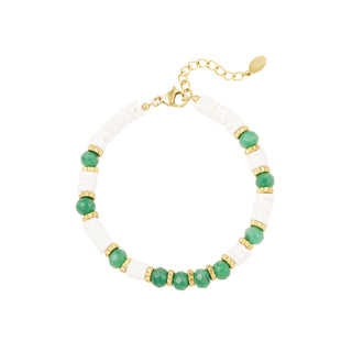 Koop green Bijoutheek Bracelet (jewelry) Discs And Beads