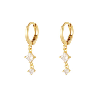Koop gold Bijoutheek Earrings 2 Stones