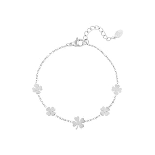 Koop silver Bijoutheek Bracelet (jewelry) 5 clovers