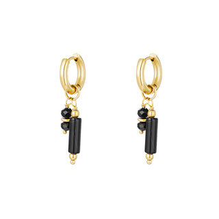 Koop black Bijoutheek Earrings Stones And Charms