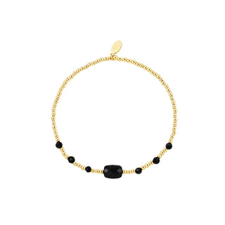 Kaufen schwarz Bijoutheek-Armband (Schmuck) aus Stahl und Perlen
