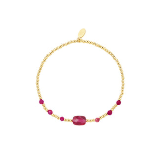 Koop red Bijoutheek Bracelet (jewelry) Steel And Beads 0290040