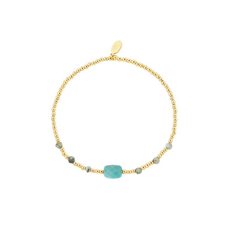 Koop blue Bijoutheek Bracelet (jewelry) Steel And Beads 0290040