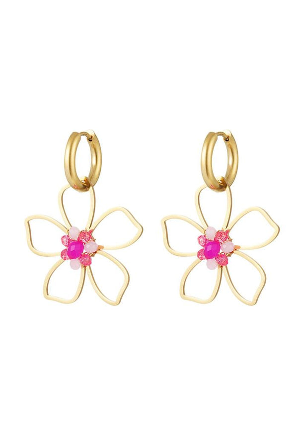 Bijoutheek Earrings Flower Beads
