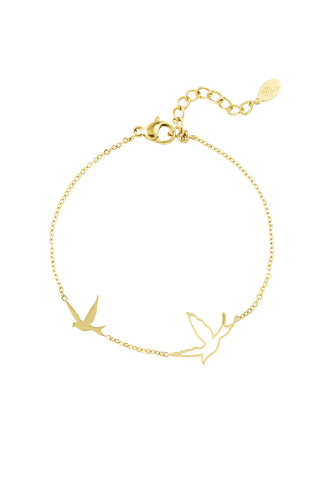 Kaufen gold Bijoutheek-Armband (Schmuck) Freiheitsvögel