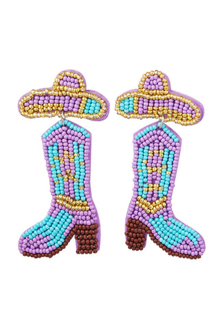 Koop turquoise Bijoutheek Ear Studs Boots And Hat Beads