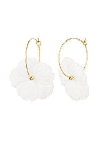 Bijoutheek Earrings Seashell Flower