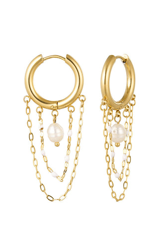 Kaufen gold Bijoutheek Ohrringe Perlenkette