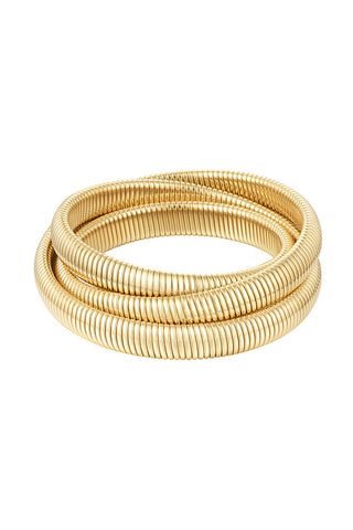 Kaufen gold Bijoutheek-Armband (Schmuck), elastisch, dreifach, Einheitsgröße