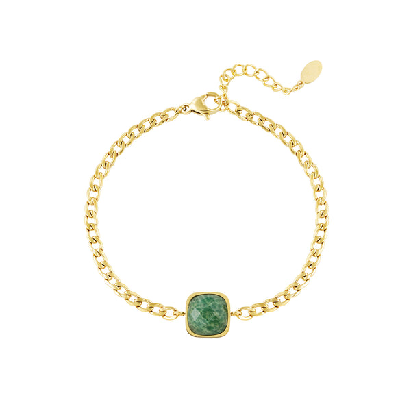 Bijoutheek Bracelet (jewelry) Square Stone