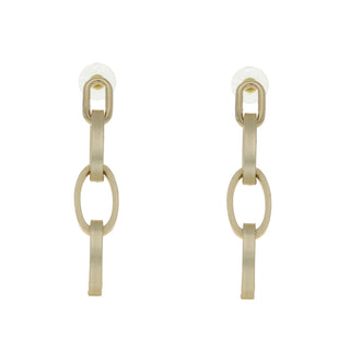 Camps & Camps Oval Links Earrings gold