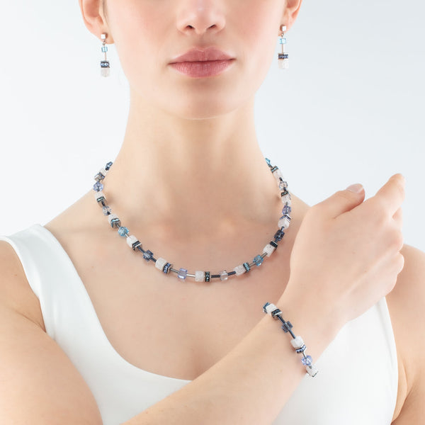 Coeur de Lion Geocube Necklace Iconic Nature necklace blue/white