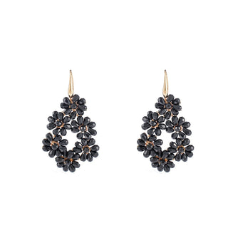 Koop black Go Dutch Label Earrings 6 flower beads