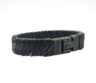 JOSH Men's Bracelet - 3494-BRA-S/BLACK (LENGTH: 20.50-22.50 CM)