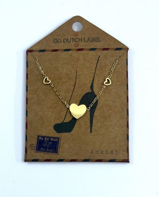 Koop gold Go Dutch Label Ankle jewelry hearts