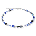 Coeur de Lion Geocube Halskette Kobaltblau