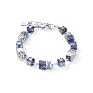 Coeur de Lion jewelry Geocube Bracelet sodalite & haematite blue