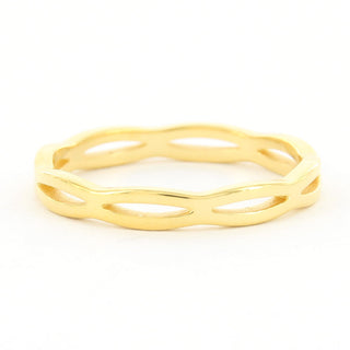 Buy goud Kalli ring Open Wave (16-19MM)
